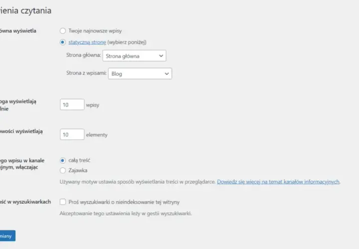 WordPress: Jak zmienić stronę główną? Prosty poradnik