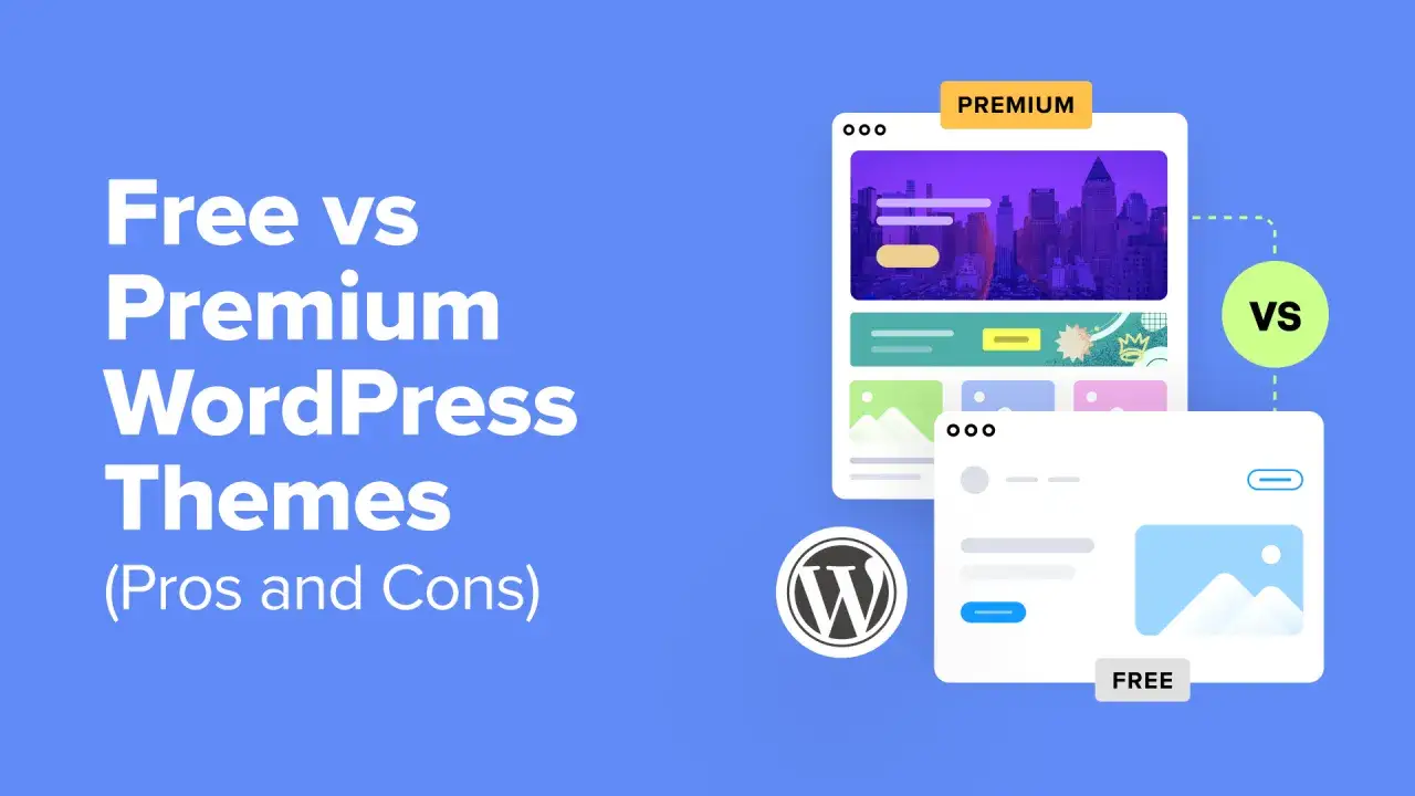 Darmowy i płatny motyw WordPress porównanie